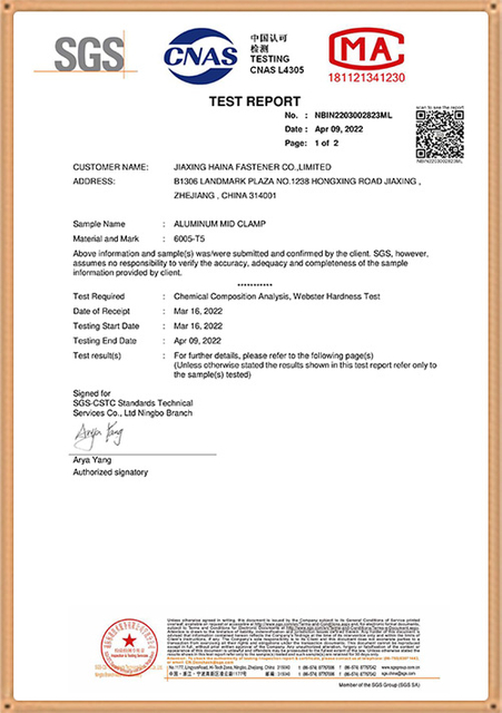 Test Report of SPC Flooring