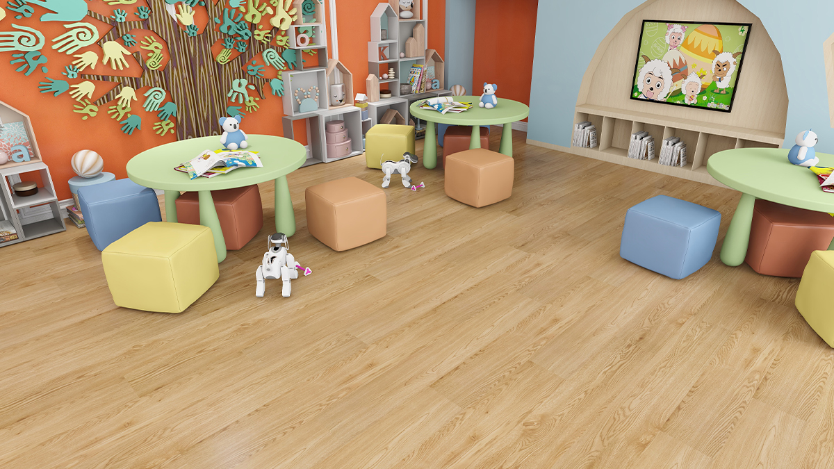 SPC Flooring For Kindergarten