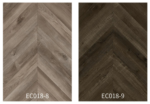 Fishbone Classic Wood Grain SPC Vinyl Click Flooring