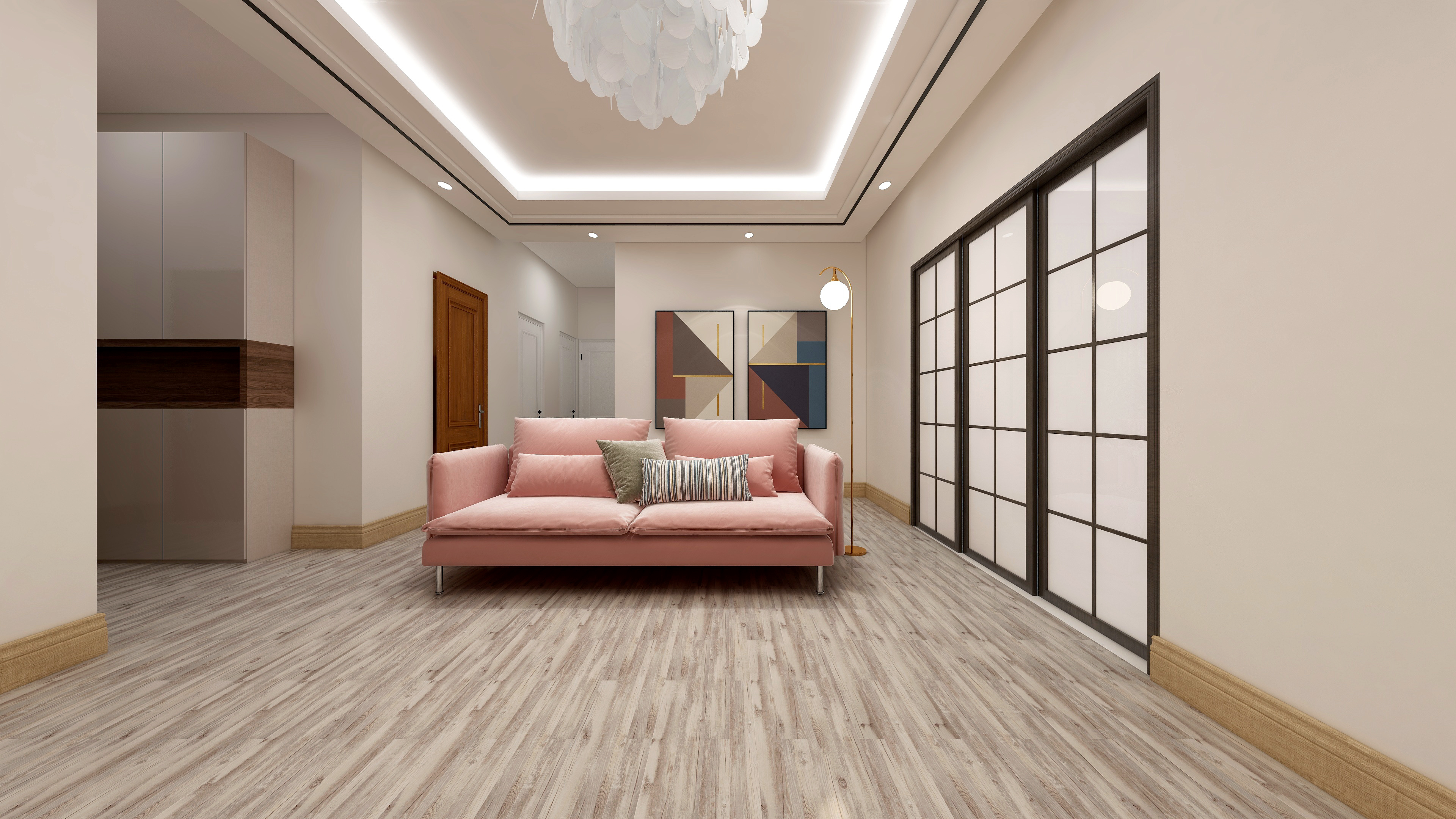 No Mold, SPC Vinyl Flooring Support The Interior Decoration